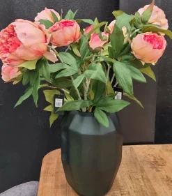 Light en Living Vaas 19x19x28 cm FLAMENGO donker groen Outlet