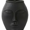 Light en Living Vaas 25x15x27 cm FACE mat zwart Best