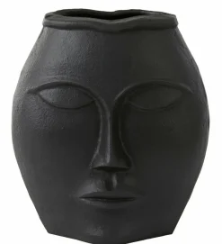 Light en Living Vaas 25x15x27 cm FACE mat zwart Best