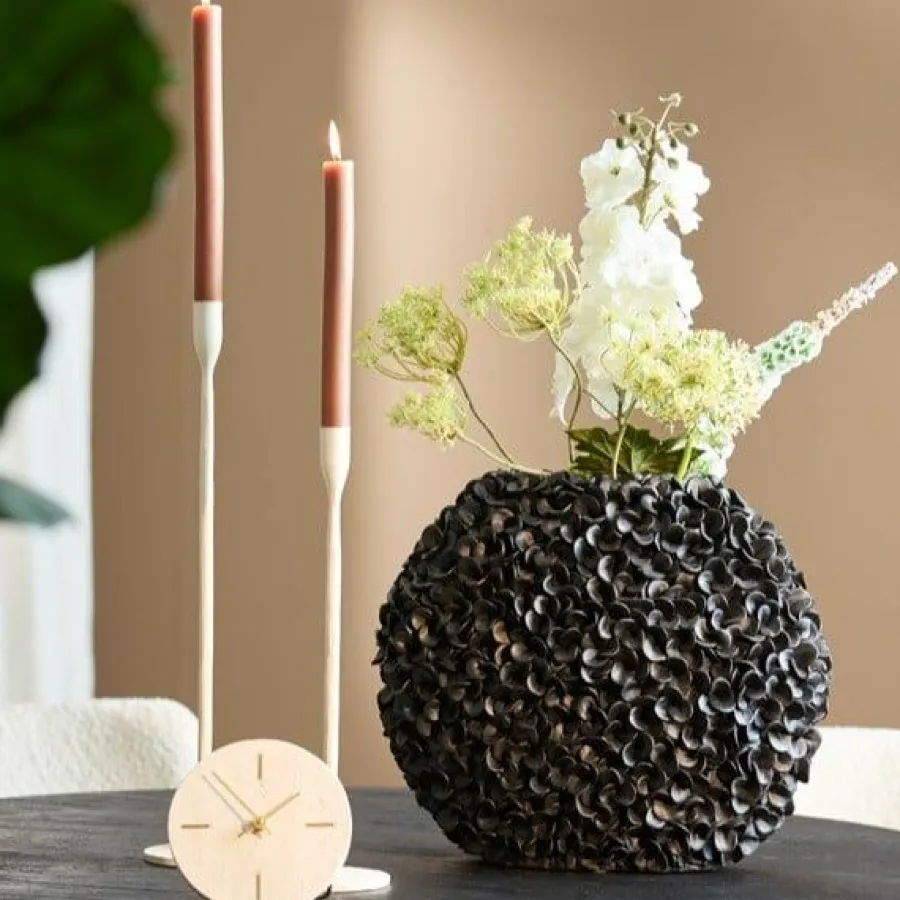 Light en Living Vaas 44x20,5x38,5 cm PHYLIA mat zwart Hot