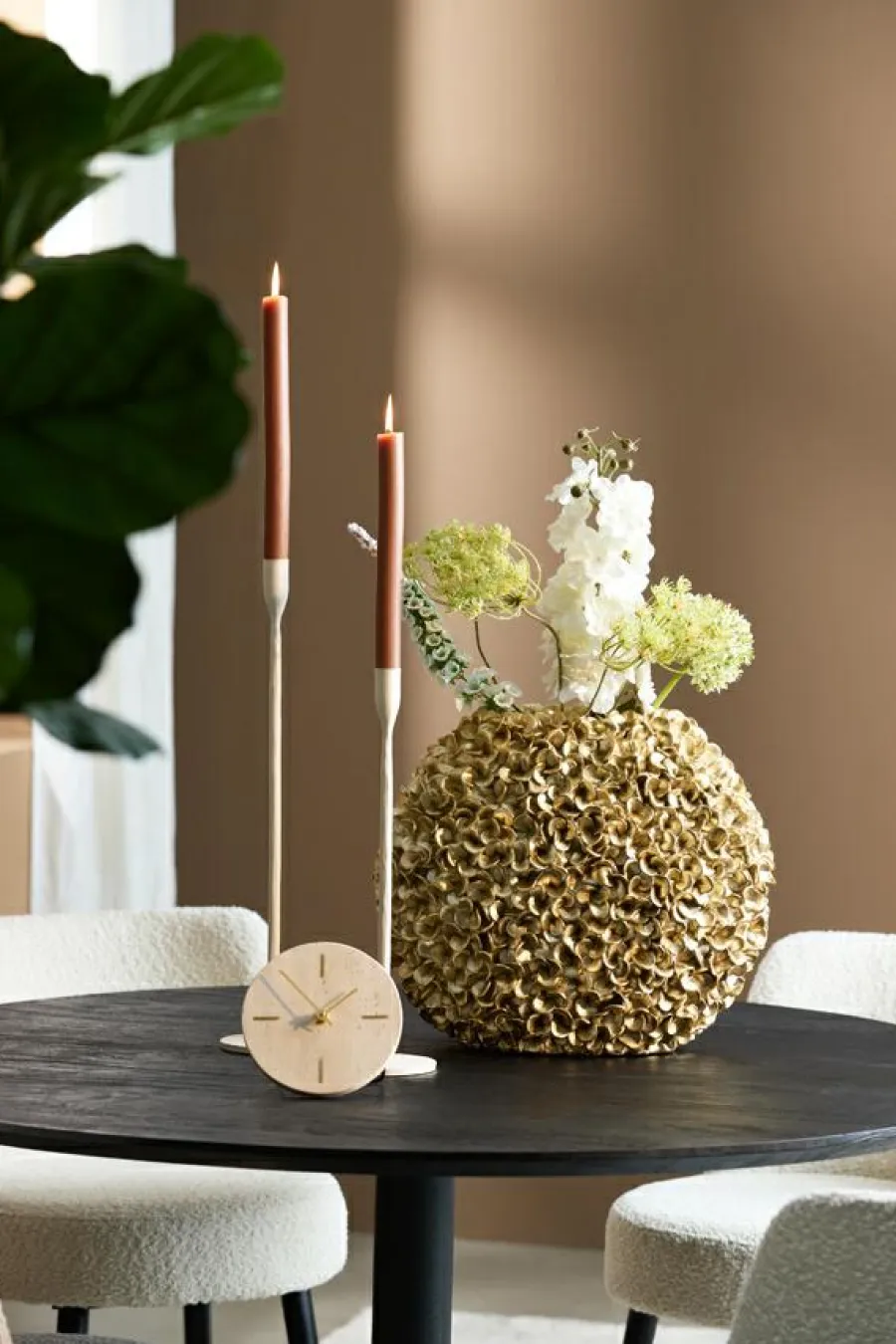 Light en Living Vaas 44x20,5x38,5 cm PHYLIA goud Best
