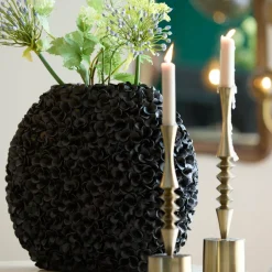 Light en Living Vaas 52x23x46,5 cm PHYLIA mat zwart Sale