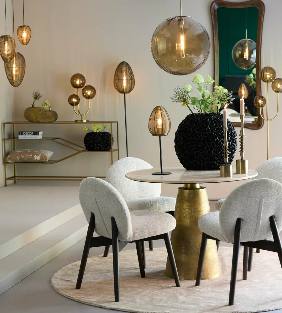 Light en Living Vaas 52x23x46,5 cm PHYLIA mat zwart Sale