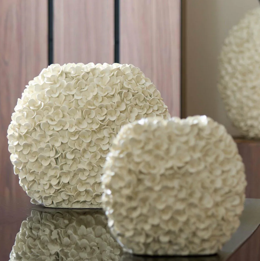 Light en Living Vaas 44x20,5x38,5 cm PHYLIA crème Outlet