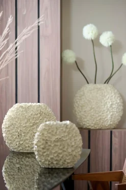 Light en Living Vaas 44x20,5x38,5 cm PHYLIA crème Outlet