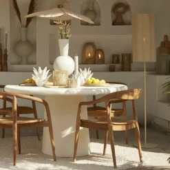 Light en Living Vloerlamp Ø30x165 cm FRINGE naturel+crème Hot