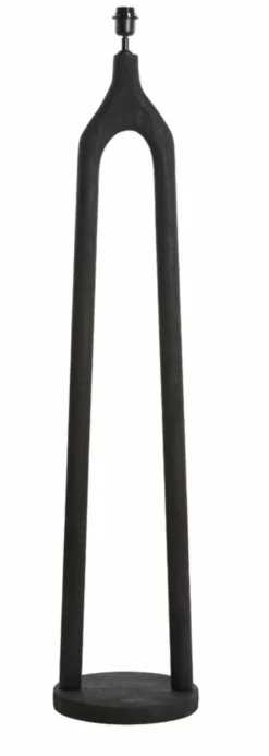 Light en Living Vloerlamp Ø30x135 cm XITTA hout mat zwart Hot