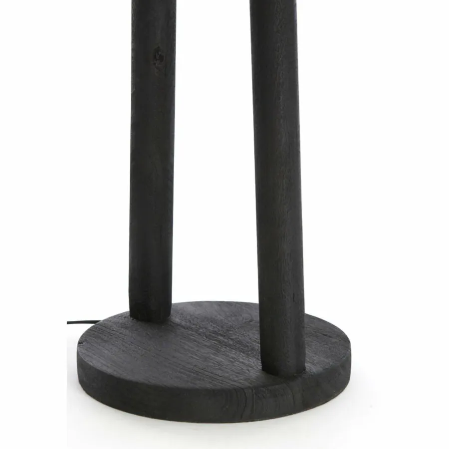 Light en Living Vloerlamp Ø30x135 cm XITTA hout mat zwart Hot