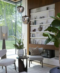 Light en Living Vloerlamp Ø38x180 cm MICKY linnen bruin Discount