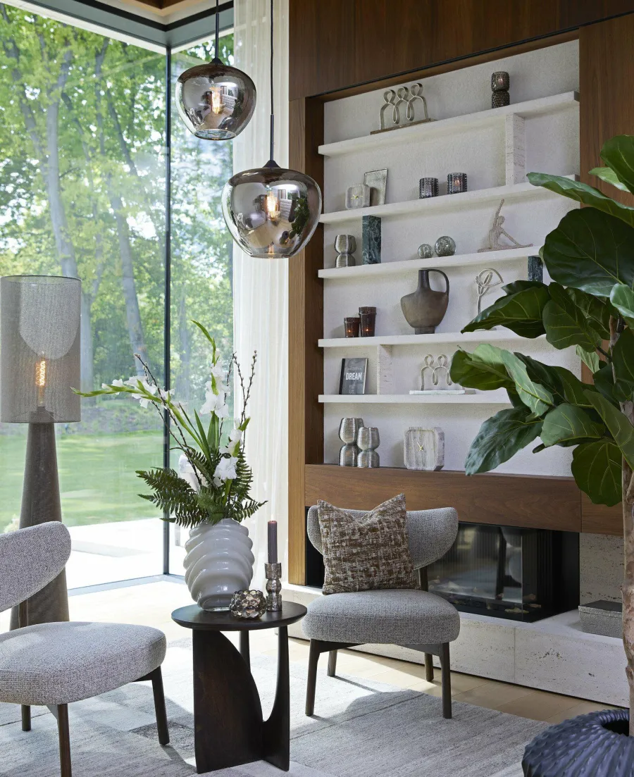 Light en Living Vloerlamp Ø38x180 cm MICKY linnen bruin Discount