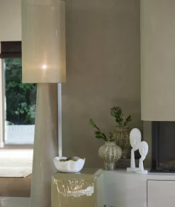 Light en Living Vloerlamp Ø38x180 cm MICKY linnen olijf groen Online