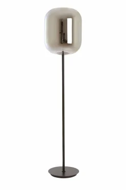 Light en Living Vloerlamp Ø35x160 cm JULIA glas smoke+zwart