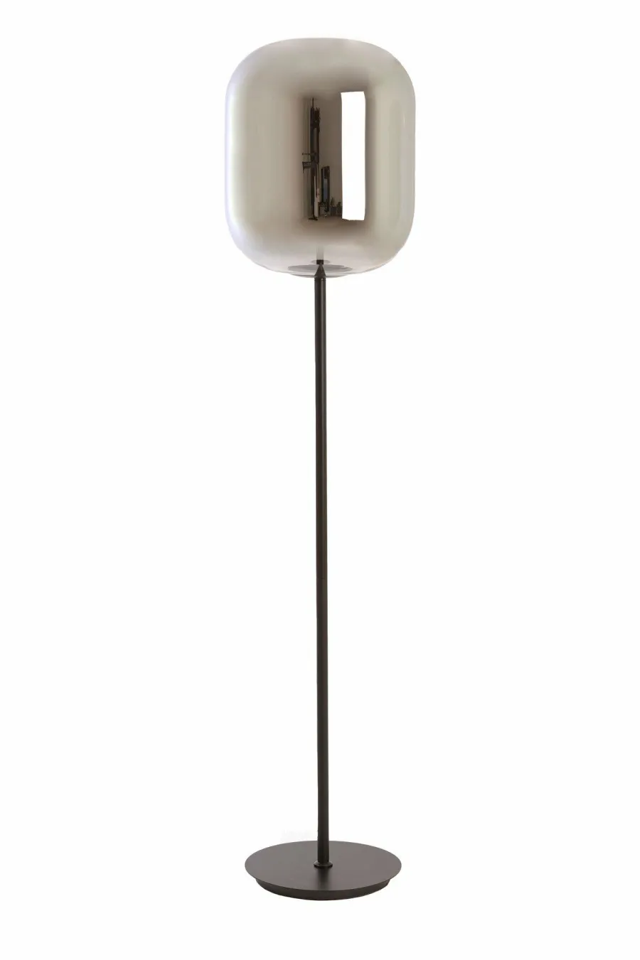 Light en Living Vloerlamp Ø35x160 cm JULIA glas smoke+zwart