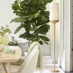 Light en Living Vloerlamp Ø23x159 cm DANIA hout print naturel+touw crème Online