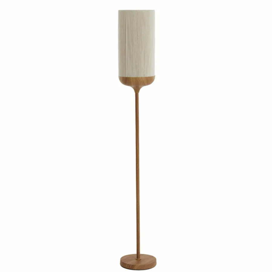 Light en Living Vloerlamp Ø23x159 cm DANIA hout print naturel+touw crème Online