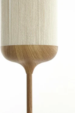 Light en Living Vloerlamp Ø23x159 cm DANIA hout print naturel+touw crème Online