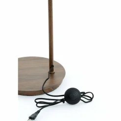 Light en Living Vloerlamp 43x30x165 cm BAYLIE hout print d bruin+bruin glas Online