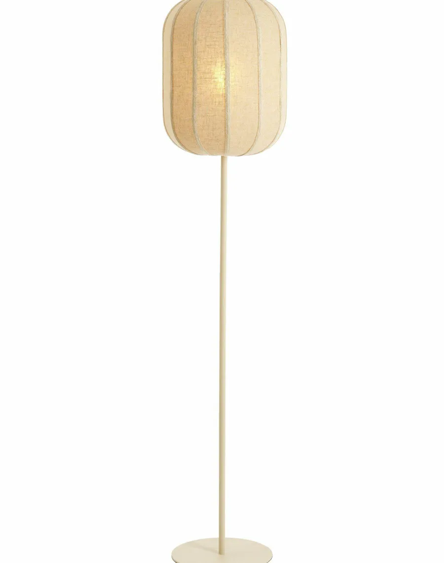 Light en Living Vloerlamp SOLUNE Ø35x165 cm Naturel + Crème – Light & Living Clearance