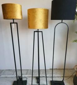 Light en Living Vloerlamp 25x25x130 cm MILEY mat zwart