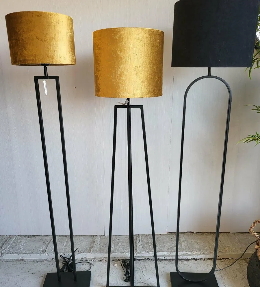 Light en Living Vloerlamp 25x25x130 cm MILEY mat zwart