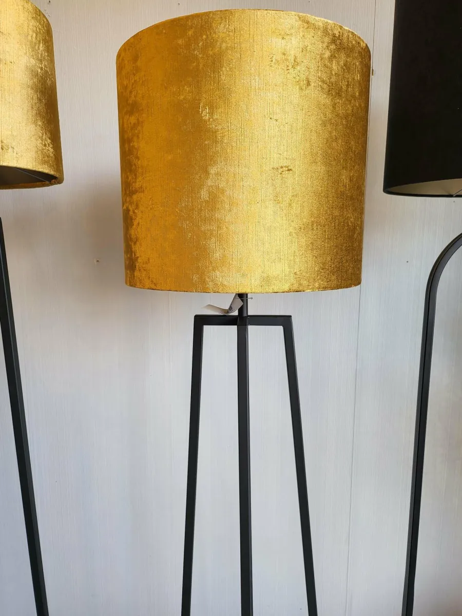 Light en Living Vloerlamp 25x25x130 cm MILEY mat zwart