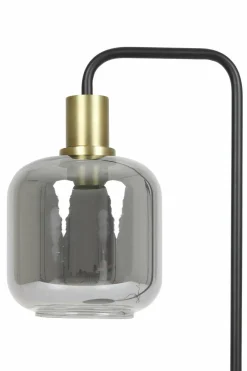 Light en Living Vloerlamp Ø28x155 cm LEKAR antiek brons+smoke glas Outlet