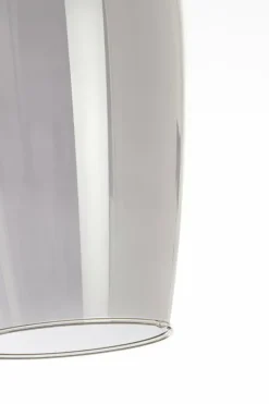Light en Living Vloerlamp 67x30,5x160 cm LUKARO glas smoke+mat zwart Clearance