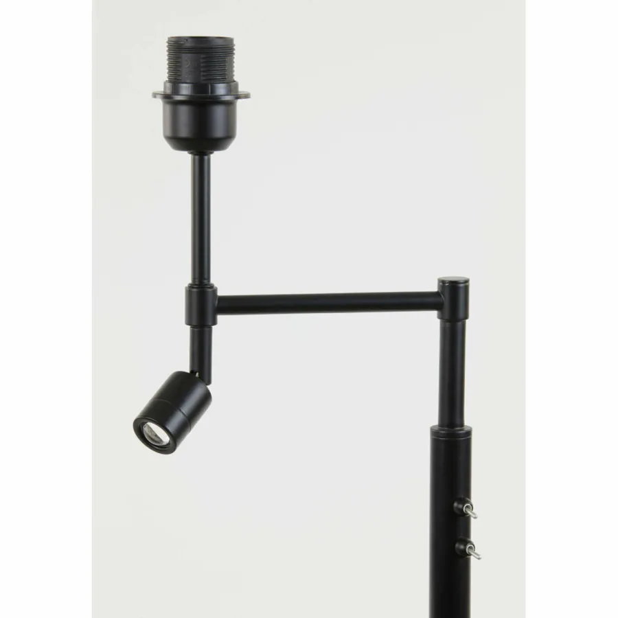 Light en Living Vloerlamp Ø25x140 cm MONTANA mat zwart met LED