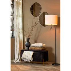 Light en Living Vloerlamp Ø25x140 cm MONTANA mat zwart met LED
