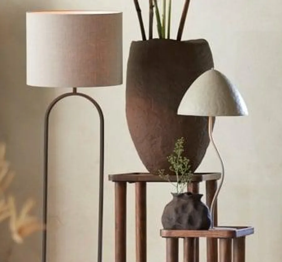 Light en Living Vloerlamp 30x15x142 cm JAMIRI bruin Clearance