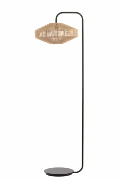 Light en Living Vloerlamp Ø43x164 cm LYRA naturel+mat zwart Discount