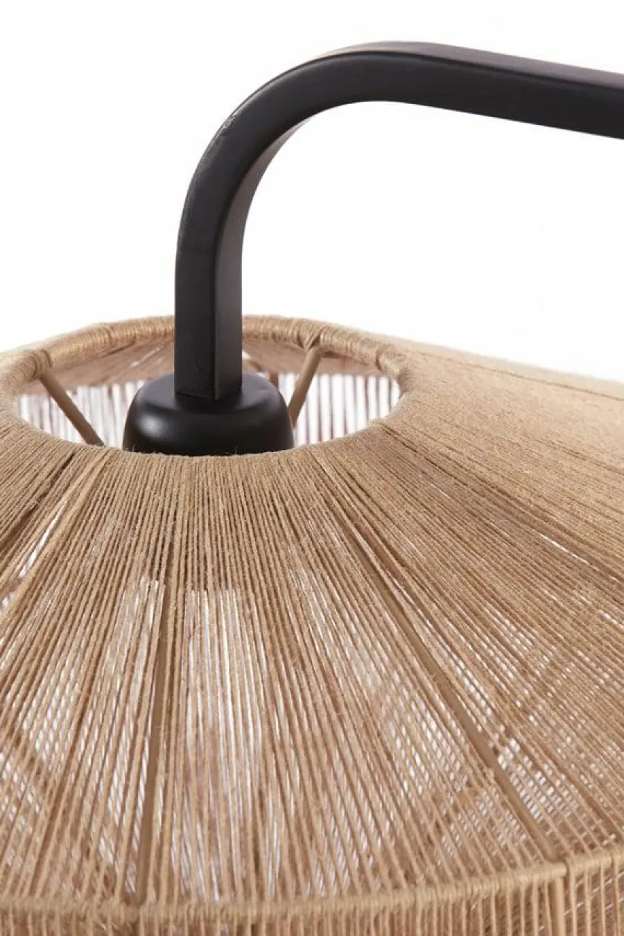 Light en Living Vloerlamp Ø43x164 cm LYRA naturel+mat zwart Discount