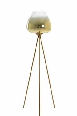 Light en Living Vloerlamp Ø42x146 cm MAYSON glas goud-helder+goud Clearance