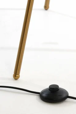 Light en Living Vloerlamp Ø42x146 cm MAYSON glas goud-helder+goud Clearance