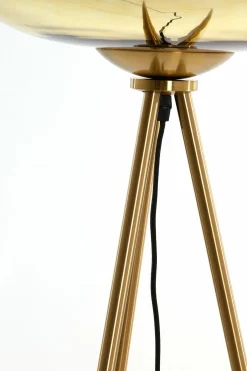 Light en Living Vloerlamp Ø42x146 cm MAYSON glas goud-helder+goud Clearance