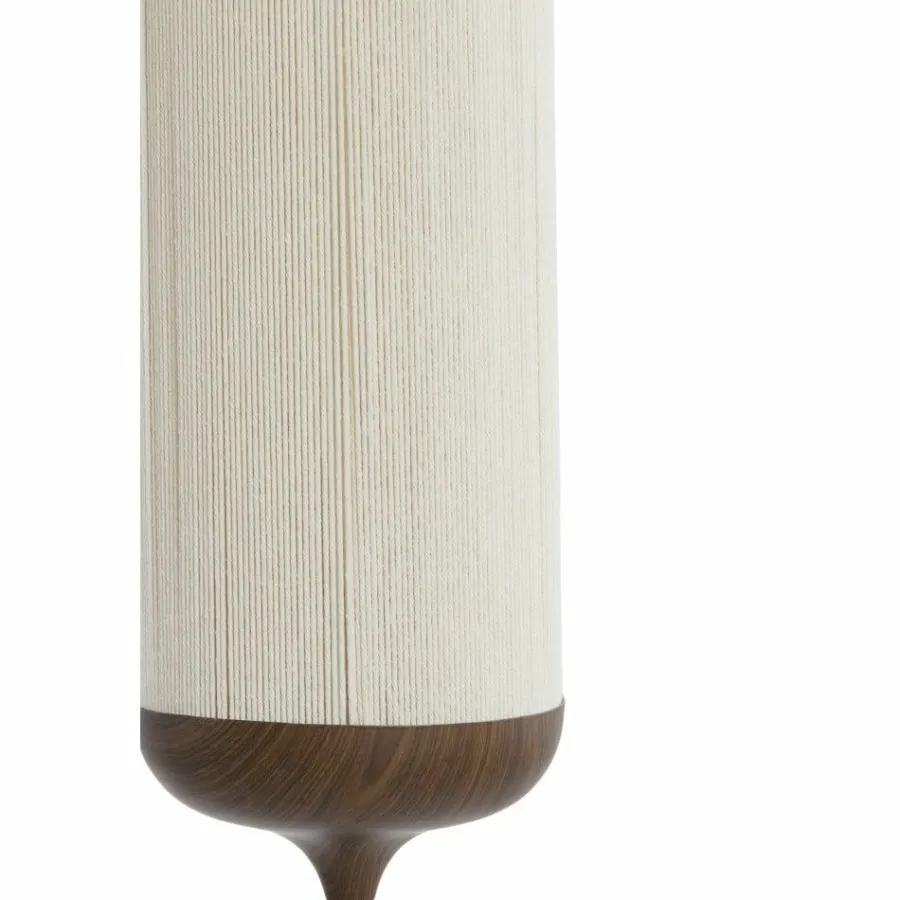 Light en Living Vloerlamp Ø23x159 cm DANIA hout print d bruin+touw crème Discount