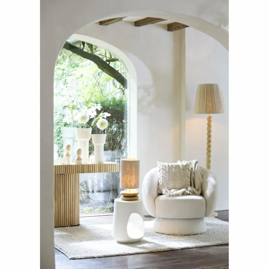 Light en Living Vloerlamp Ø30x138 cm NANNO hout mat naturel Discount