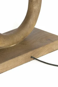Light en Living Vloerlamp 35x20x119 cm PACECO hout grijs-donker bruin Outlet