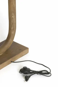 Light en Living Vloerlamp 35x20x119 cm PACECO hout grijs-donker bruin Outlet