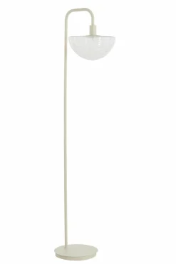 Light en Living Vloerlamp 43x30x165 cm BAYLIE mat creme+helder glas Discount