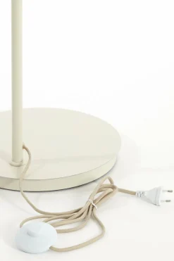 Light en Living Vloerlamp 43x30x165 cm BAYLIE mat creme+helder glas Discount