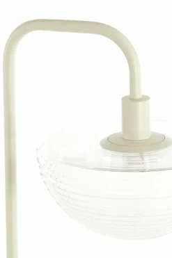 Light en Living Vloerlamp 43x30x165 cm BAYLIE mat creme+helder glas Discount