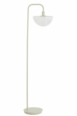 Light en Living Vloerlamp 43x30x165 cm BAYLIE mat creme+helder glas Discount