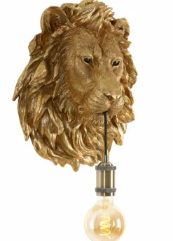 Light en Living Wandlamp 33,5x19x40,5 cm LION antiek brons Outlet