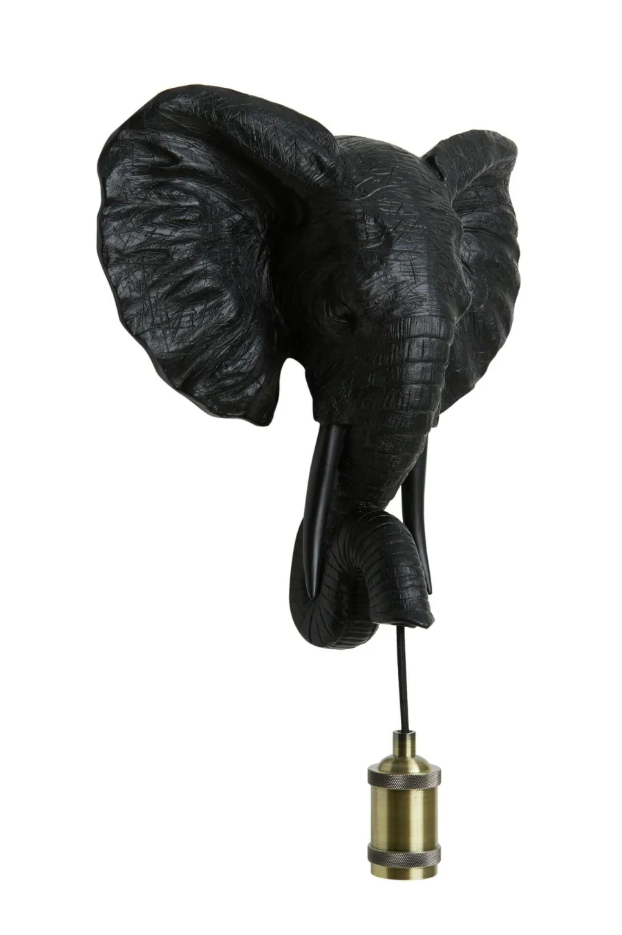 Light en Living Wandlamp 35x13x36 cm ELEPHANT mat zwart Clearance