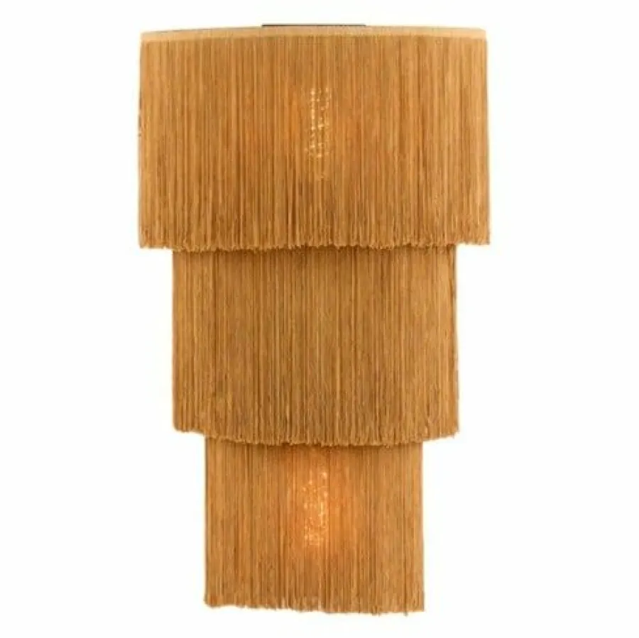 Light en Living Wandlamp 2L 33x14x59 cm MALAIKA bruin New