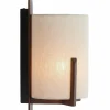 Light en Living Wandlamp 22X18X36 cm Litto donkerbruin+Linnen naturel Clearance