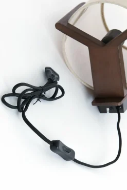 Light en Living Wandlamp 22X18X36 cm Litto donkerbruin+Linnen naturel Clearance
