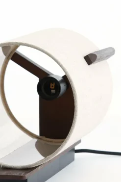 Light en Living Wandlamp 22X18X36 cm Litto donkerbruin+Linnen naturel Clearance
