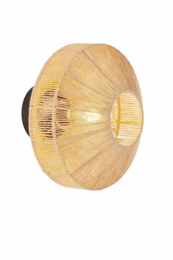 Light en Living Wandlamp Ø43x43 cm LYRA naturel+mat zwart Online